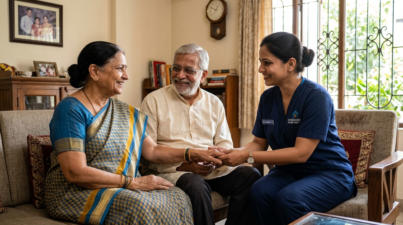 Compassionate Indian elder care at home in Ahmedabad